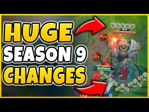 HUGE SEASON 9 CHANGES REVEALED! NEW CUSTOM RUNES, BARRICADE TOWERS & MUCH MORE! - League of Legends
