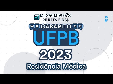 Gabarito UFPB Residência Médica 2023 - Correção de Prova Ao Vivo