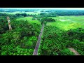 4K Cinematic Drone View Village Highway L Free Drone Video L Free Stock Footage L Copyright Free