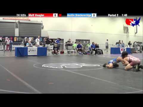 Matt Vaughn vs. Austin Breckenridge at 2013 Junior Nationals - FILA - FS