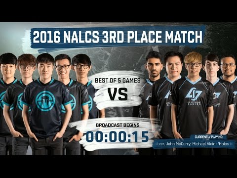 IMT vs CLG Game 1 Highlights  IMMORTALS vs COUNTER LOGIC GAMING NA LCS PLAYOFF 3rd PLACE Summer 2016