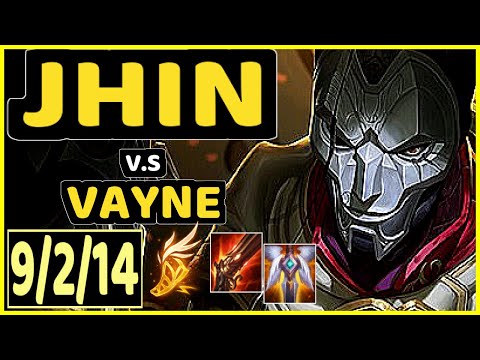 HOLYPHOENIX (JHIN) vs VAYNE - 9/2/14 KDA BOTTOM ADC CHALLENGER GAMEPLAY - EUW