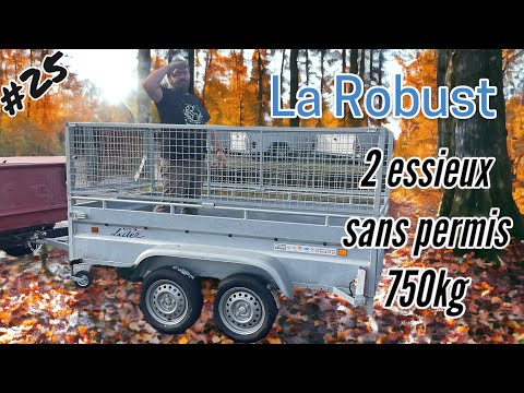 Remorque polyvalente Lider Robust 2M50 - 2 essieux non freiné - 253 x 134 cm - PTAC 750 Kg - Référence GH1054-IFW_5