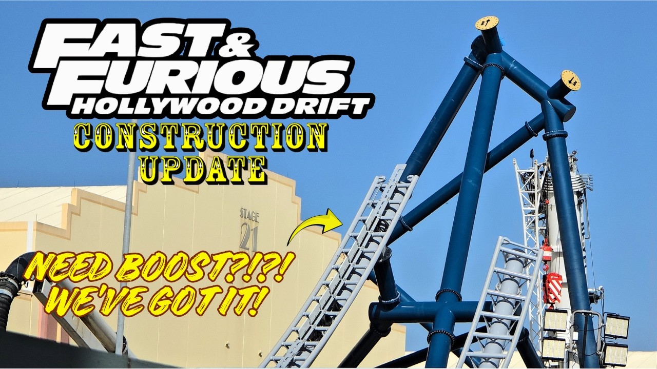 Universal Orlando Resort Fast & Furious: Hollywood Drift Roller Coaster Construction Update 7.21.26