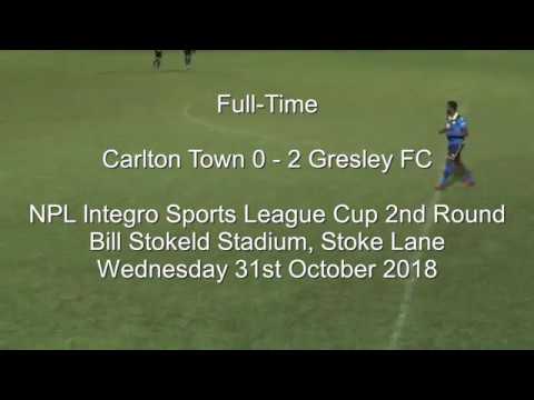 Carlton Town v Gresley FC - Match Highlights 31/10/18