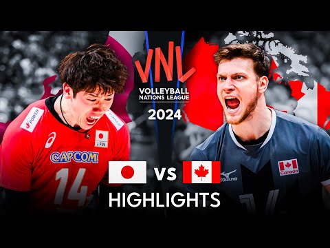 🇯🇵 JAPAN vs CANADA 🇨🇦 | Quarter Finals | Highlights | Men’s VNL 2024