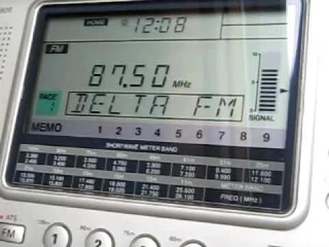 FM DX: Delta FM Istanbul 87.5 MHz received in Germany via Sporadic-E