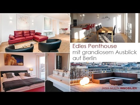 Edles Penthouse mit Blick auf Berlin - mit großer Dachterrasse und Blick zum Sony-Center