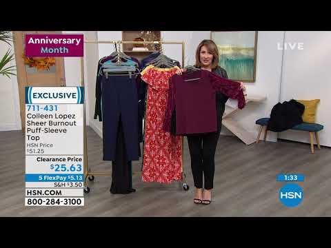 Colleen Lopez Sheer Burnout PuffSleeve Top