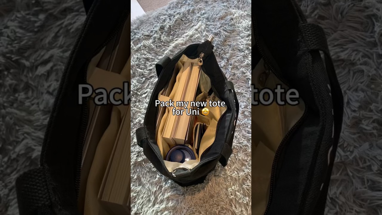 I found the most organised tote bag for work and school! #bag #packing #schoolbags #totebag #bags