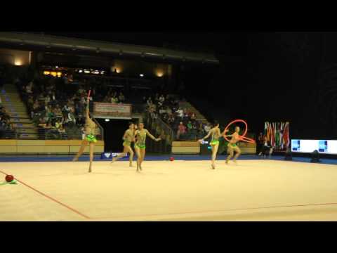 Berlin Masters 2015: Mehrkampf 2 Reifen/6 Keulen - Gruppe Israel (ISR)