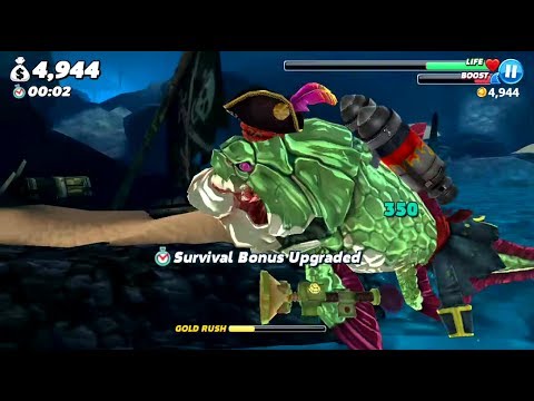 Galleon Special Map Most Gold Earn in 5 minutes (BIG MOMMA) - Hungry Shark World