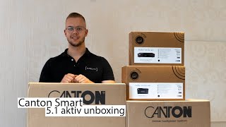 Canton Smart Serie 5.1 Aktiv Lautsprecher - Smart GLE9 GLE5 GLE3, Sub, Smart Soundbar - Unboxing