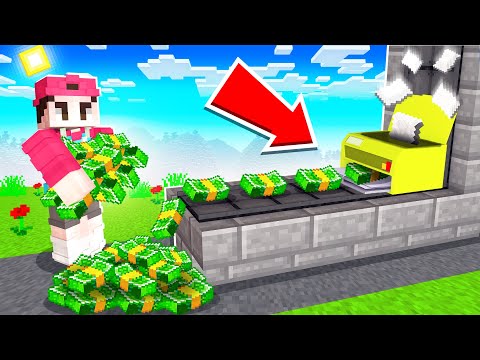 Ich DRUCKE unendlich GELD in Minecraft!!! 🤑