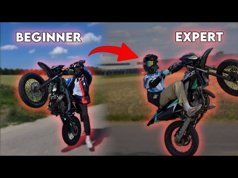 HOW I LEARNED MY WHEELIES | Derbi senda progress video