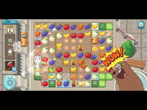 We Bare Bears Match3 Repairs Level 487 - No Boosters