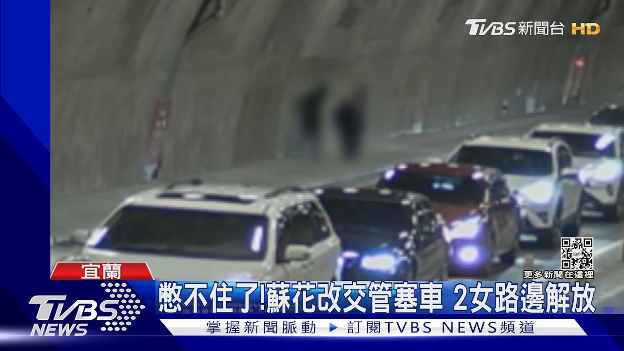 憋不住了！蘇花改交管塞車　2女路邊解放