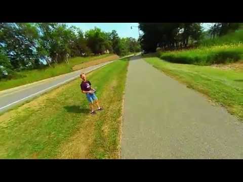 Another Aerial Test Flight of myTricopter - Floating Dock & RC Cars - August  2nd, 2014