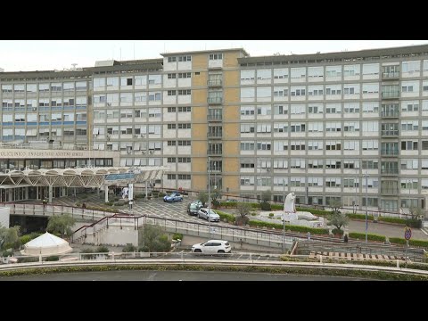View outside hospital treating Pope Francis ahead of his expected release | AFP