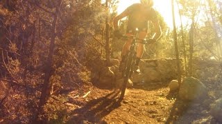 Brushy Creek SingleTrack - Deception Trail Tour with feature names.