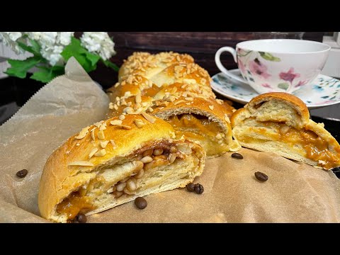 Traumhafter Hefezopf mit dreierlei Füllungen