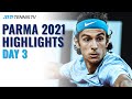 Musetti and Mager Go the Distance; Gasquet, Korda in Action | Parma 2021 Day 3 Highlights
