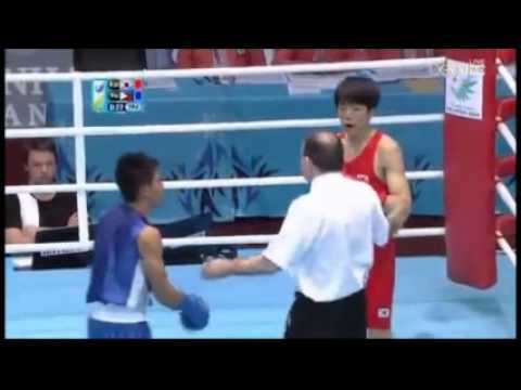 Men's Fly (52kg) Round of 16 CHOE Sangdon(KOR) - BAUTISTA Ian Clark(PHI)