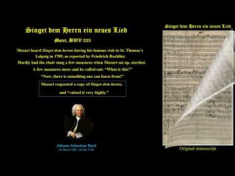 Singet dem Herrn ein neues Lied, BWV 225 Johann Sebastian Bach