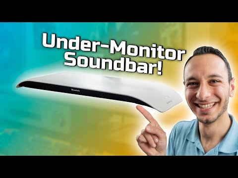 BlueAnt Soundblade Under-Monitor Soundbar, 120W 2.1 Channel Desktop Speaker with USB-C & Bluetooth 5.3 for PC, Mac, Gaming, Music and Streaming, Charcoal video review thumbnail
