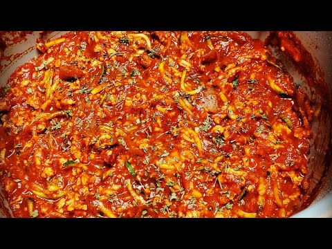 Ninja Foodi Zucchini Noodles Spaghetti low carb dinner...