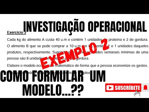 FORMULAÇÃO DE UM MODELO MATEMÁTICO DE PROGRAMAÇÃO LINEAR @professortitos