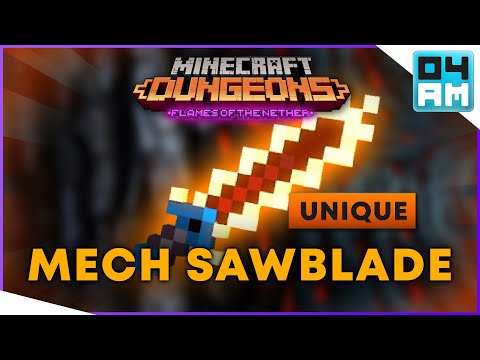 MECHANIZED SAWBLADE Full Guide & Where To Get It in Minecraft Dungeons Flames of The Nether DLC