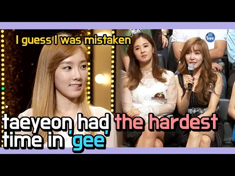 I wanted to do it I'm originally a different concept. Taeyeon didn't like Gee at first