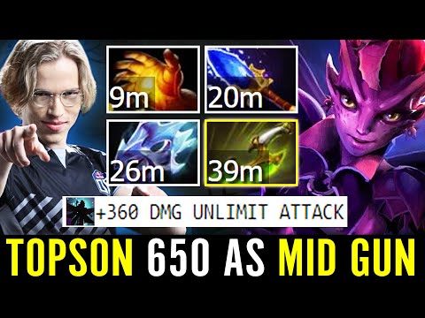 TOPSON [Dark Willow] New MACHINE GUN Mid Hero!!! 650 AS Max Speed Crazy Comeback 7.29 Dota 2 Carry