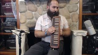 Video thumbnail for SUZMELW37 - Mahogany Suzuki W37 Melodion 37 Key Melodica $1649 by Liberty Bellows