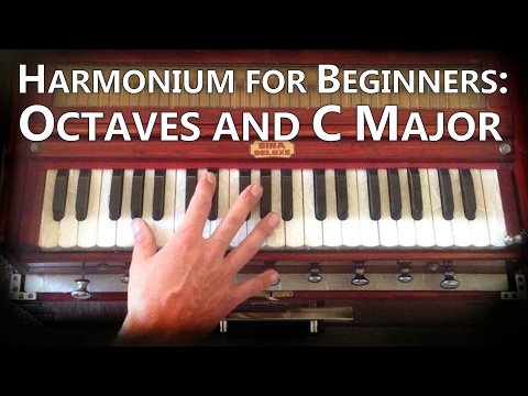 Harmonium for Beginners - Octaves, Steps, C major - 102