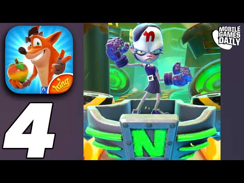 CRASH BANDICOOT On The Run Gameplay Walkthrough Part 4 - Boss 4 (iOS, Android)