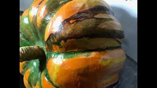Pumpkin Acrylic Pour Re-do - Part 1