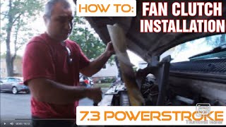 HOW TO INSTALL THE FAN CLUTCH. FORD E-350 VAN 7.3L POWERSTROKE. Part 2 0f 2