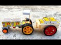 How To Make Matchbox Tractor With Trolley Diy Matchbox Tractor Creative Ideas Ak