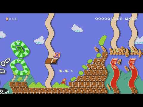 Wacky Wavy World by jason - SUPER MARIO MAKER - NO COMMENTARY 1bi