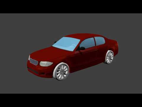 Destructible Car Model made with Blender