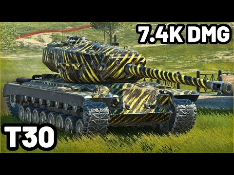 T30 | 7.4K DAMAGE | 2 KILLS | WOT Blitz Pro Replays