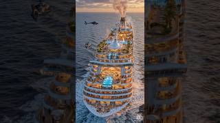 This Was Once an Abandoned  Cruise Ship… Now Look At The Luxurious Outcome 😳🚢 #ship