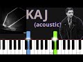ورژن پیانو کج آکوستیک از مهراد هیدن 🎹 Kaj Acoustic - Mehrad Hidden Piano