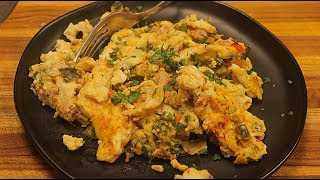 Egg White Scramble - easy breakfast recipes -  healthy low carb - food channel