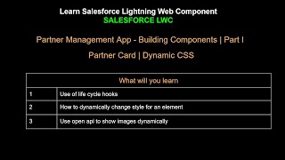 10. Salesforce LWC | Project | PRM App | Building Components | Part I - Partner Card  | Dynamic CSS
