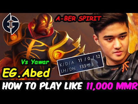HOW TO PLAY LIKE 11000 MMR Abed Ember Spirit Insane Skill Play Smooth move dota 2 7.28 pro Gameplay