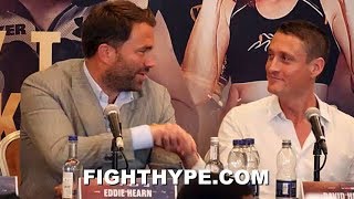 EDDIE HEARN AND DAVID HIGGINS BET $20,000 ON WHYTE VS. PARKER THANKS TO DERECK CHISORA