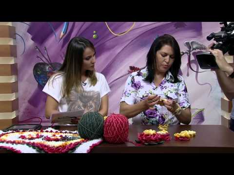 Mulher.com 09/04/2015 - MARIA JOSE FLOR IN CROCHET PT1